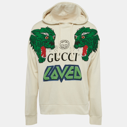 Gucci: Белая толстовка 
