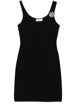 Blumarine: Платье с растительным принтом 