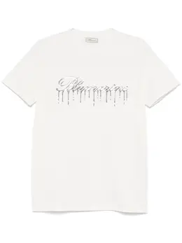 Blumarine: Белая футболка 
