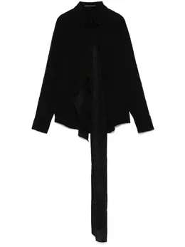 Yohji Yamamoto: Драповая рубашка 