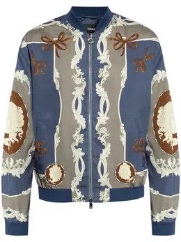 Versace: Голубая куртка 