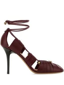Chloé: Бордовые туфли 