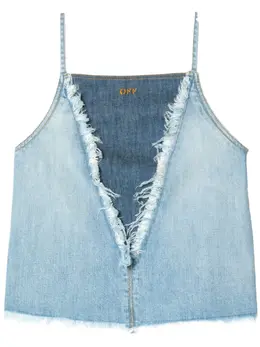 Off-White: Джинсовый топ 