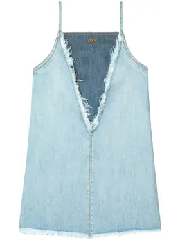 Off-White: Джинсовое платье 