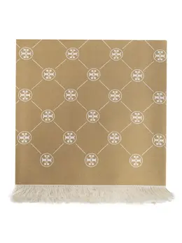 Tory Burch: Светлый шарф 