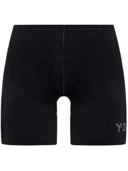 Y-3: Чёрные шорты 