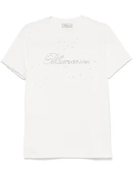 Blumarine: Белая футболка 