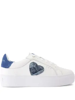 Kurt Geiger London: Белые кроссовки 
