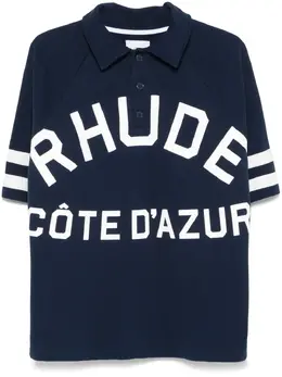 RHUDE: Синее поло 