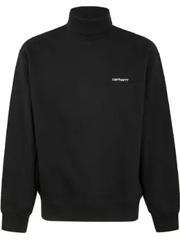 Carhartt WIP: Чёрный свитшот  Script