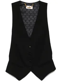 Elisabetta Franchi: Чёрный жилет 