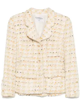 CHANEL Pre-Owned: Твидовая куртка 