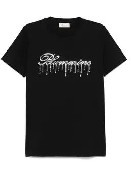 Blumarine: Чёрная футболка 