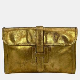 Hermes: Бежевый клатч 
