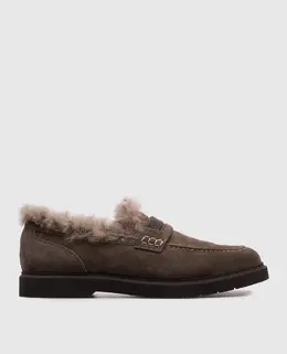 Brunello Cucinelli: Коричневі лофери 