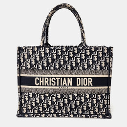 Dior: Синяя сумка-шоппер 