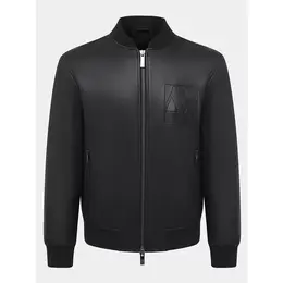 Armani Exchange: Чёрная куртка 