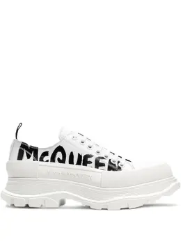 Alexander McQueen: Белые кроссовки  Tread Slick