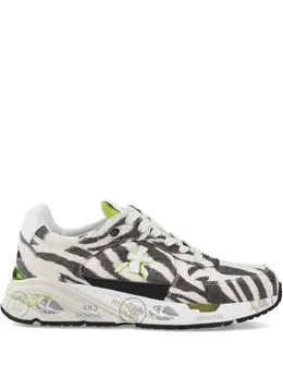 Premiata: Чёрные кроссовки  Mased