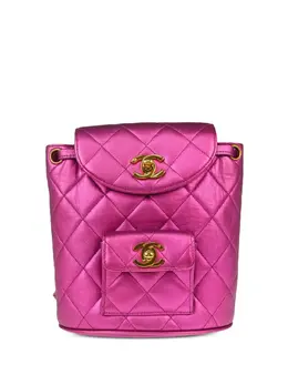 CHANEL Pre-Owned: Розовый рюкзак 