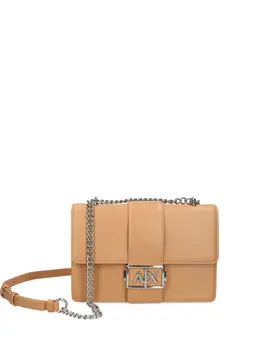 Armani Exchange: Светлая сумка через плечо 