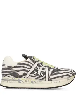 Premiata: Чёрные кроссовки  Conny