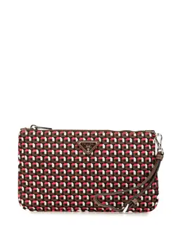 Prada Pre-Owned: Коричневый клатч 