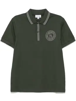 Lacoste: Поло с принтом 