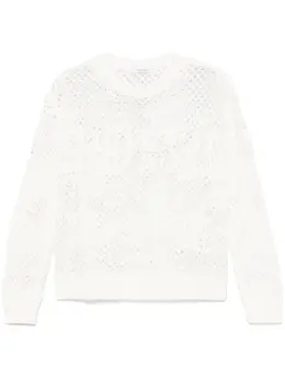 Max Mara: Белый свитер 