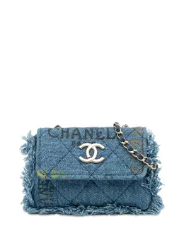 CHANEL Pre-Owned: Голубой клатч 