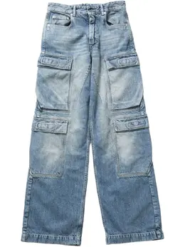 Rick Owens DRKSHDW: Голубые джинсы  Cargo