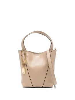 Chloé: Бежевая сумка-шоппер 