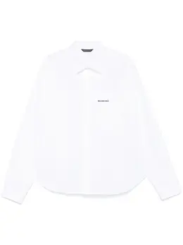 Balenciaga: Белая рубашка 