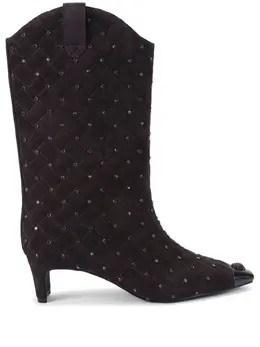 Kurt Geiger London: Коричневые ботинки 