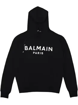 Balmain: Чёрная толстовка 