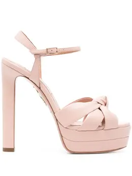 Aquazzura: Розовые сандалии 