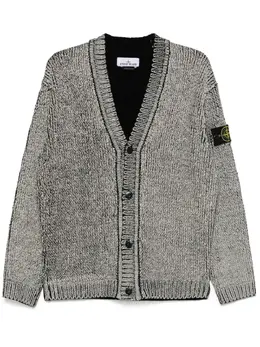 Stone Island: Чёрный кардиган 