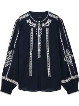 Zadig&Voltaire: Синяя блуза 