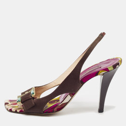 Emilio Pucci: Тёмные сандалии 