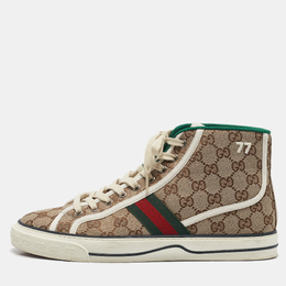 Gucci: Бежевые кроссовки  Tennis 1977