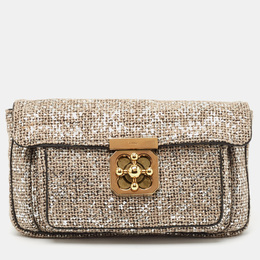 Chloe: Серебристый клатч 