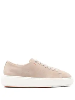 Santoni: Бежевые кроссовки 