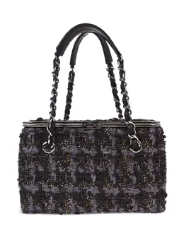 CHANEL Pre-Owned: Фиолетовая сумка-шоппер 