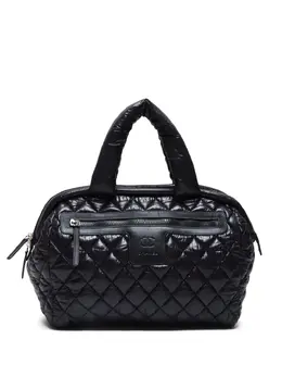 CHANEL Pre-Owned: Чёрная сумка-шоппер 