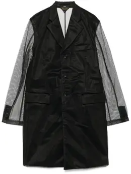 Comme Des Garçons: Пальто в сетку 