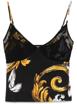 Versace Jeans Couture: Топ в сетку 