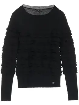 CHANEL Pre-Owned: Чёрный свитер 