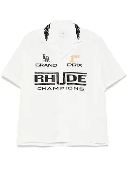 RHUDE: Белая рубашка 