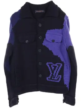 Louis Vuitton Pre-Owned: Синий кардиган 