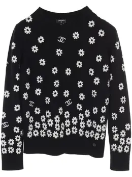 CHANEL Pre-Owned: Чёрный свитер 